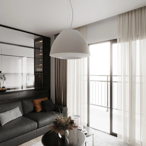 Żyrandol BELLA 60 nowoczesny biały do salonu i jadalni lampa sufitowa 3-punktowa