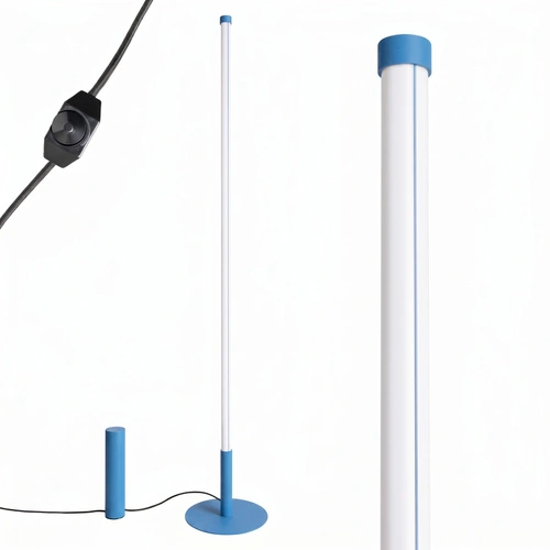 TRANG lampa stojąca do salonu nowoczesna LED błękitna 150 cm
