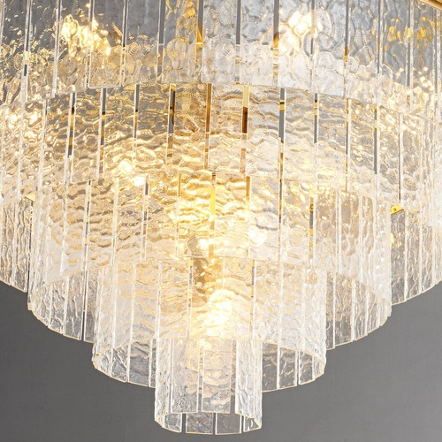 Lampa wisząca ICELAND biała 60 cm kryształowa glamour do salonu lub jadalni Step into Design