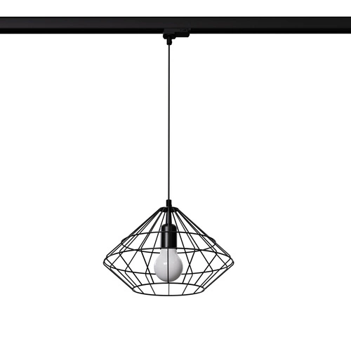 Lampa wisząca UMBERTO czarna E27 3000K  7,5W 620lm