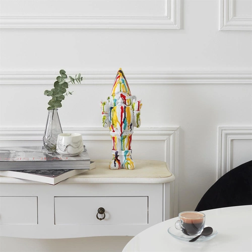 Figurka dekoracyjna Gnom Rock Intesi nowoczesna do ogrodu lub salonu 33 cm na prezent