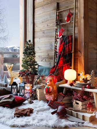 Narzuta Brody 130x170cm czerwona krata