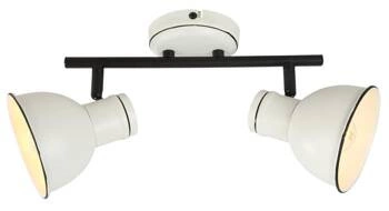 Lampa sufitowa Zumba listwa 2x40W E14  biały+czarny