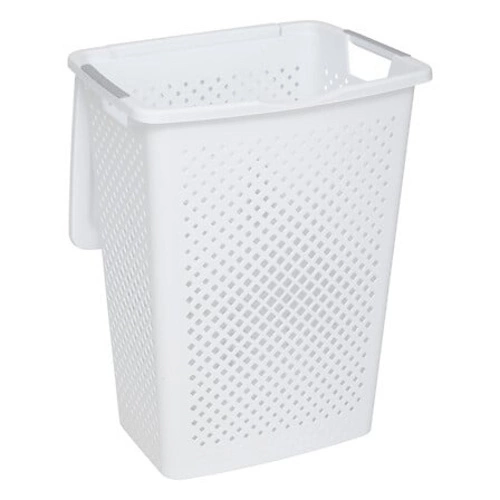 Kosz na pranie 55l biały nowoczesny plastikowy do łazienki 5five simply smart