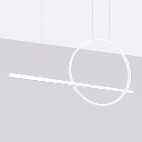 Nowoczesna lampa sufitowa LED GLAD biała regulowana do salonu kuchni lub nad stół Thoro