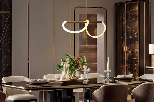 Lampa wisząca SUPREME lampa wiszaca 80cm złoty 18W LED 3000K biały