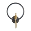 Lampa ścienna AMICI RING LED czarno  złota 27 cm