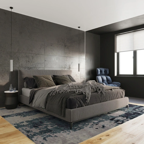 Lampa wisząca LUVO 3L szara betonowa nowoczesna nad wyspę kuchenną lub do salonu