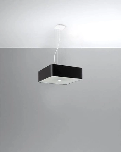 Nowoczesny czarny żyrandol Lokko 45 cm do salonu i jadalni lampa wisząca 5 punktowa