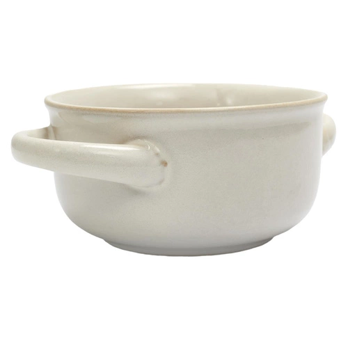 Bulionówka Temps Intesi biała 600ml ceramiczna miska do zupy z uszami do jadalni