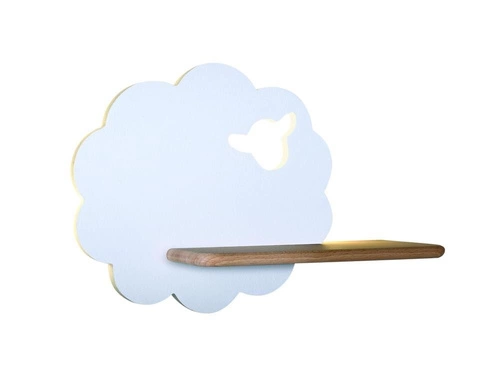 Kinkiet ścienny LED Sheep biały klasyczny drewniany do pokoju dziecięcego 5W 4000K CANDELLUX