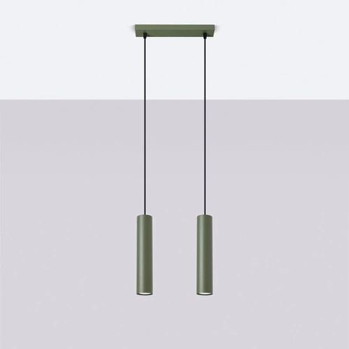 Lampa wisząca LAGOS 2 zielona oliwka