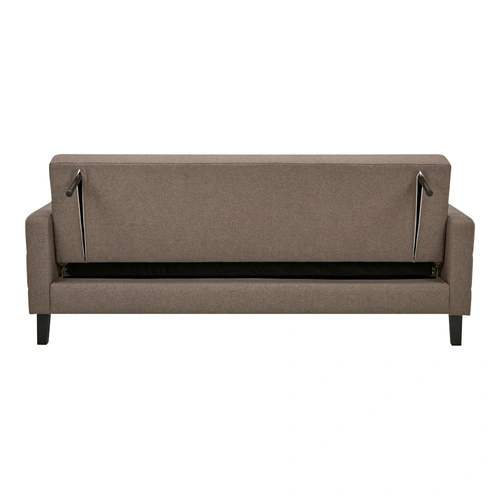 Sofa rozkładana Milton brązowa/ czarne    nogi