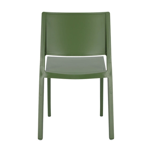 Krzesło ogrodowe Kate zielone z tworzywa sztucznego SCAB Design, sztaplowane, łatwe czyszczenie