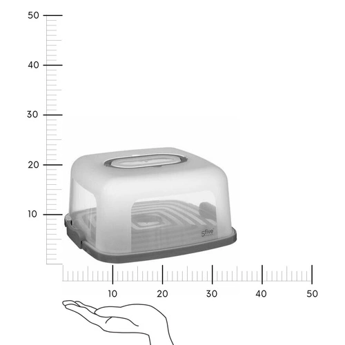 Pudełko na ciasto 33x36 cm plastikowe