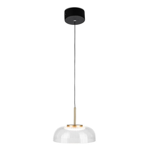 Lampa sufitowa LED Vitrum nowoczesna szklana czarno-złota do salonu ALTAVOLA DESIGN