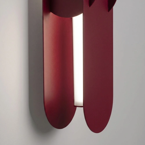 Kinkiet ścienny CHAIN 91 LED burgund nowoczesny do salonu