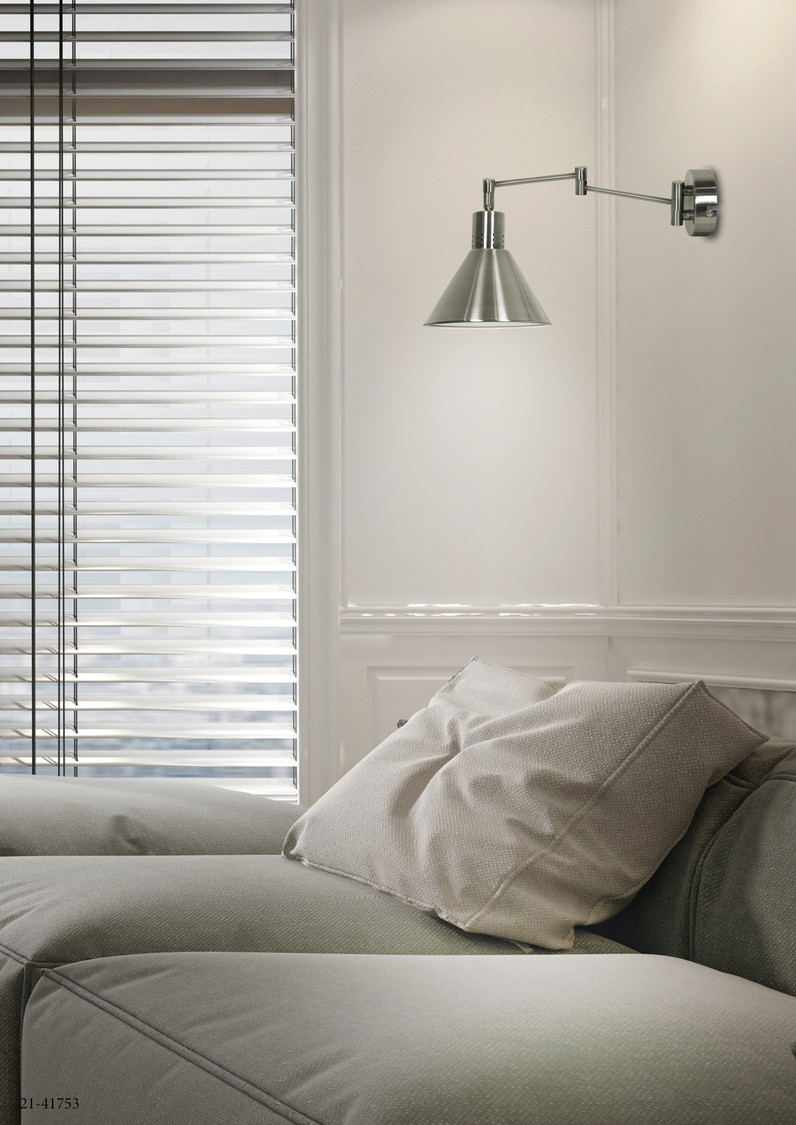Kinkiet Copenhagen lampa 1x40W E14 satyna