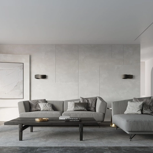 Kinkiet ścienny Tila 30 czarny nowoczesny metalowy do salonu i sypialni Sollux Lighting