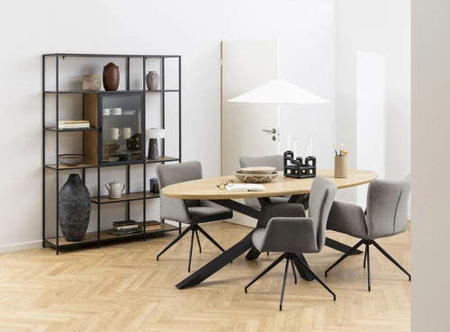 Krzesło Laura z podłokietnikami szary     jasny OUTLET