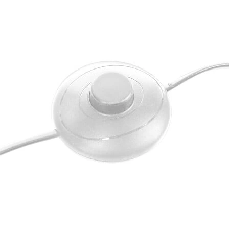 Lampa stojąca do salonu Savio 140 cm biała nowoczesna metalowa Atmosphera