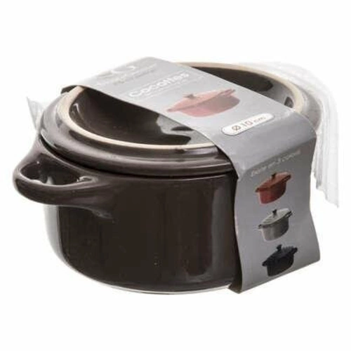 Ceramiczna okrągła mini kokilka 5five simply smart 10 cm naczynie do zapiekania z pokrywką