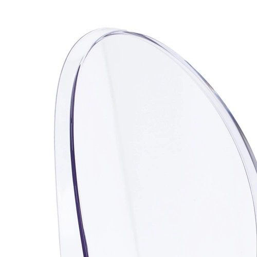 Krzesło transparentne Mia Intesi do jadalni nowoczesne sztaplowane z tworzywa glamour