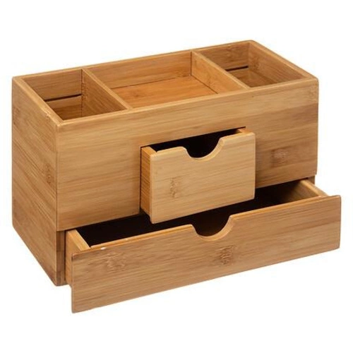 Organizer z 2 szufladami bambus