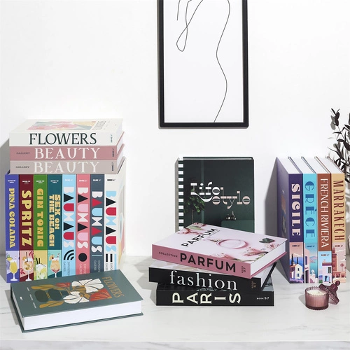 Pudełko ozdobne Sicile Intesi fioletowe dekoracyjne książka tekturowa do sypialni