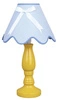 Lampa stołowa Lola 1x40W E14 żółto  niebieska