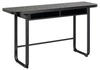 Stół rozkładany Darlington czarny industrialny do jadalni i salonu z półkami Actona 140 cm
