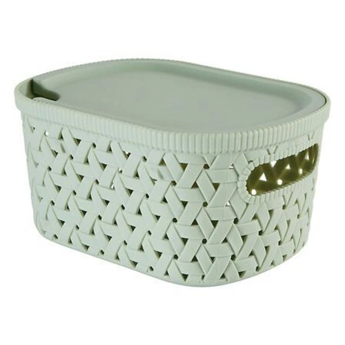 Kosz do przechowywania Tressy 2,3 l miętowy polipropylenowy do łazienki 5five