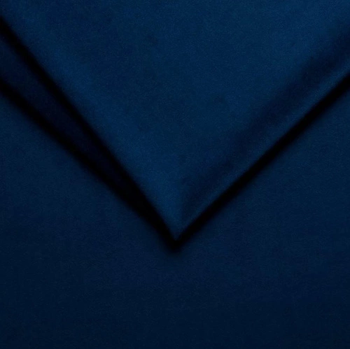 Narożnik z funkcją spania Hald nowoczesny welurowy prawy do salonu granatowy