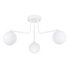 Żyrandol sufitowy ASTRAL 3 biała kula minimalistyczna do salonu i sypialni 62 cm