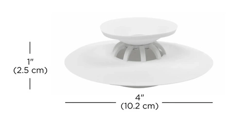 Korek do zlewu Flex biały