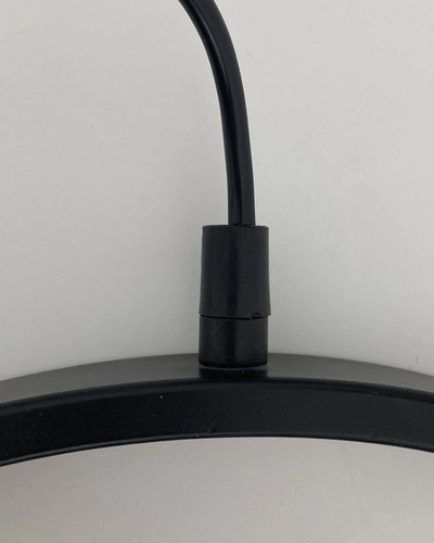 Lampa wisząca LED ELIPSE czarna 38 cm regulowana do salonu kuchni i jadalni