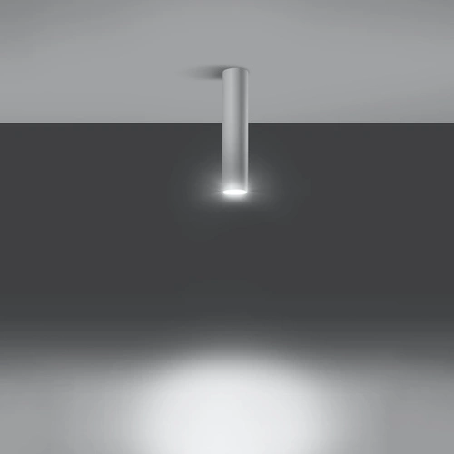 Plafon sufitowy biały nowoczesny metalowy Lagos 30 do salonu kuchni i sypialni Sollux