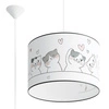 Lampa wisząca CAT 40 nowoczesna do pokoju dziecka kolorowa SOLLUX LIGHTING 40 cm