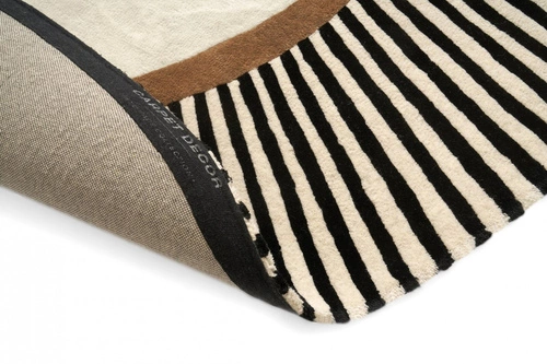 Amber Beige dywan wełniany 200x300 owalny nowoczesny do salonu i sypialni Carpet Decor