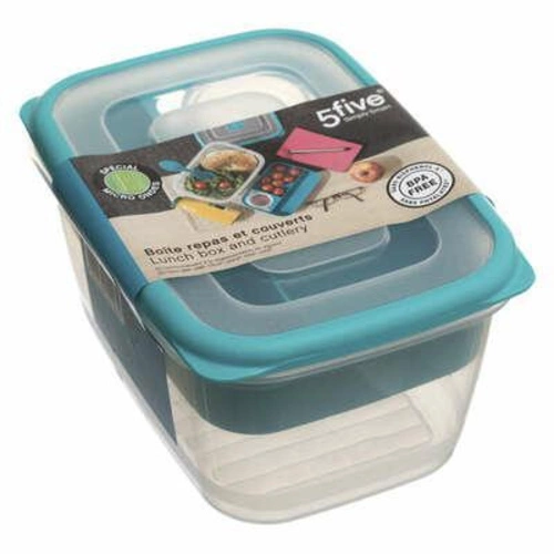 Lunch box śniadaniówka z przegródkami 1,7l niebieski