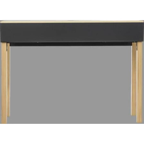 Konsola Extensio szara nowoczesna wąska do przedpokoju lub salonu z rozkładanym blatem