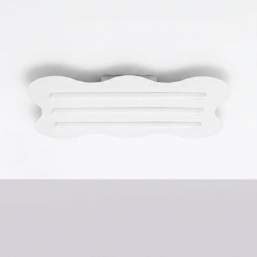 Plafon sufitowy KLOVER biały nowoczesny LED do salonu 66 cm