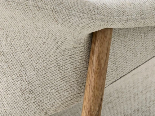 Fotel do salonu Elk Harmony 110 piaskowy skandynawski dąb naturalny