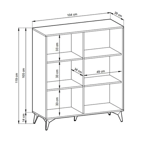 Zestaw mebli do salonu w jodełkę Fargo
