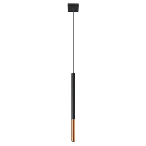 Lampa wisząca MOZAICA 1 czarny/miedź