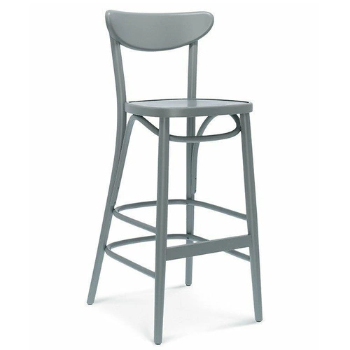 Hoker z oparciem Fameg BST-1260 personalizowany, drewniany tapicerowany 75 cm do kuchni