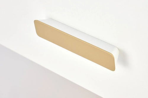 Nowoczesna biała szafka nocna Tisaia Intesi z szufladą do sypialni i pokoju młodzieżowego