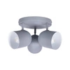 Lampa sufitowa Azuro plafon 3x40W E27  szary mat