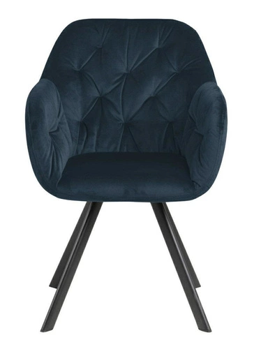 Krzesło Lola VIC Navy Blue tapicerowane