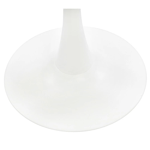 Stół okrągły do kuchni Simplet Skinny White 80 cm biały nowoczesny na jednej nodze